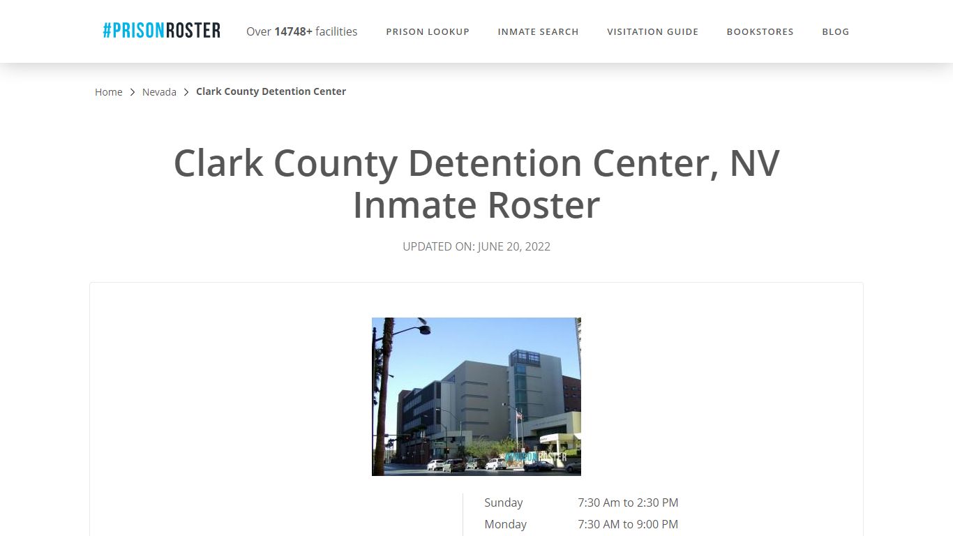 Clark County Detention Center, NV Inmate Roster - Prisonroster